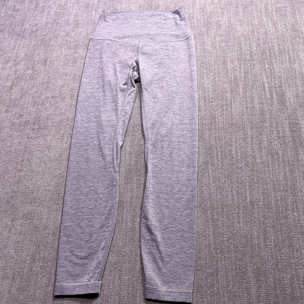 Lululemon Align High Rise Leggings Womens 4 Heather Gray Yoga Workout 24" Inseam